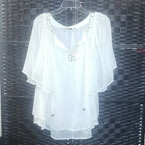 FYLO Bohemian Tunic Top sequin/crystals
